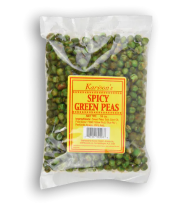 KARISON'S Spicy Green Peas 10 OZ